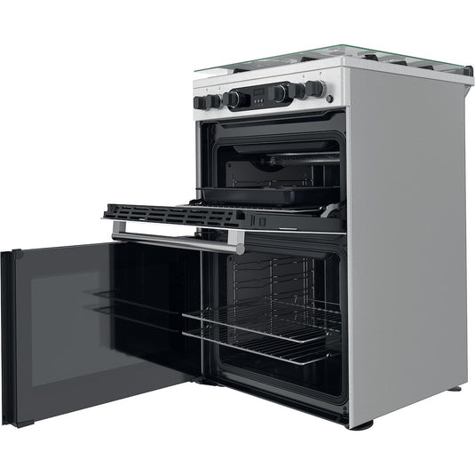 Hotpoint CD67G0CCX/UK Freestanding Gas Double Cooker