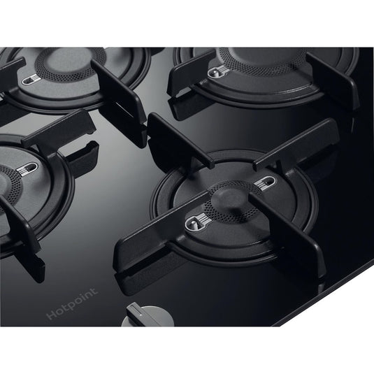 Hotpoint FTGHG 641 D/H BK Gas Hob - Black