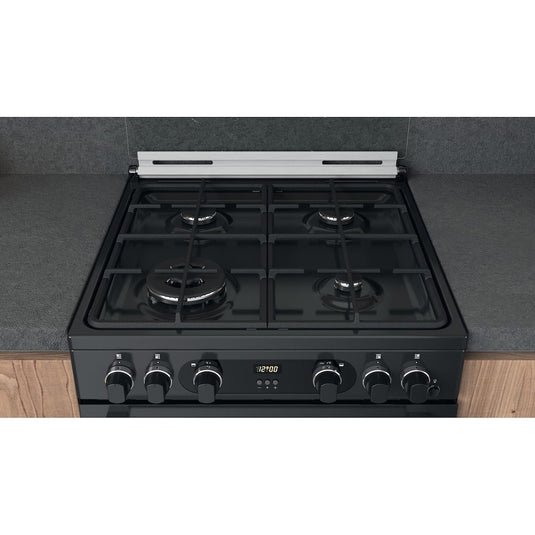 Hotpoint CD67G0C2CA/UK Gas Freestanding 60cm Double Cooker - Dark Grey