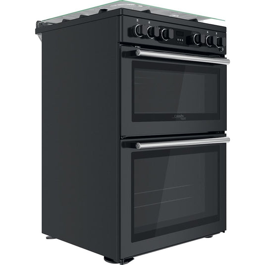 Hotpoint CD67G0C2CA/UK Gas Freestanding 60cm Double Cooker - Dark Grey