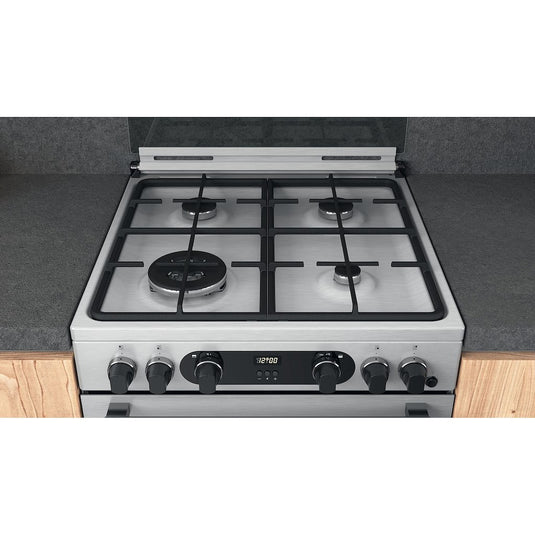 Hotpoint CD67G0CCX/UK Freestanding Gas Double Cooker