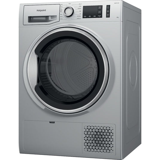 Hotpoint NT M11 82SSK UK CreaseCare 8kg Heat Pump Tumble Dryer - Silver