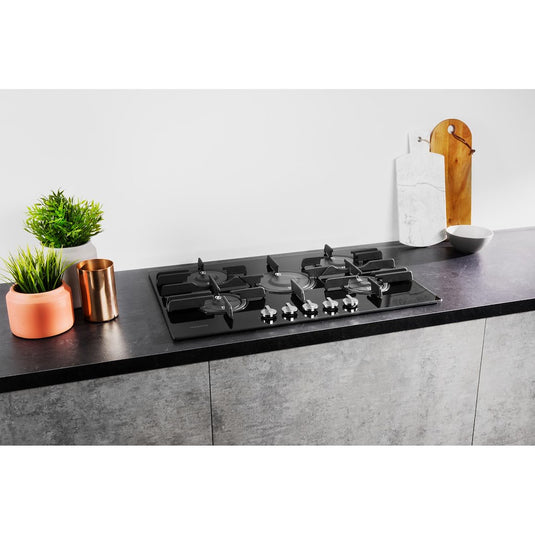 Hotpoint FTGHG 751 D/H BK Gas Hob - Black