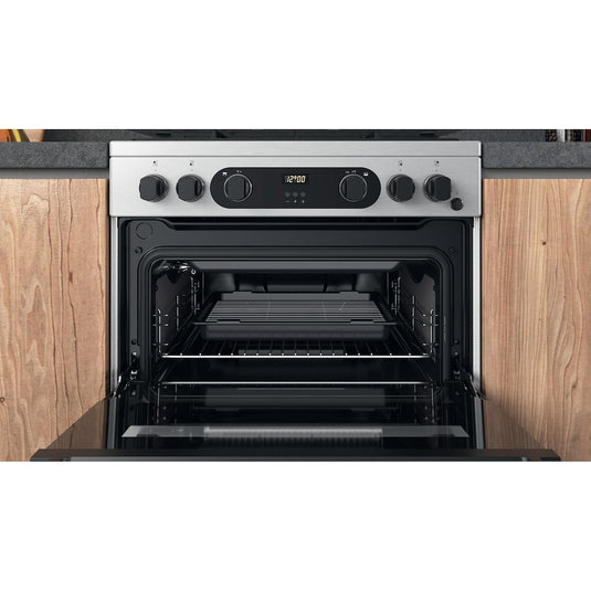 Hotpoint CD67G0CCX/UK Freestanding Gas Double Cooker