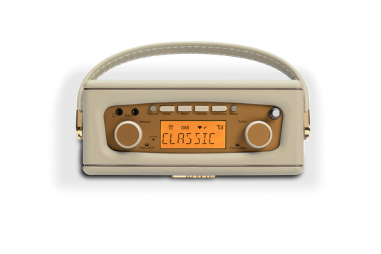 OPEN-BOX RENEWED - Roberts Revival Uno DAB/DAB+/FM Radio with 2 Alarms, Pastel Cream